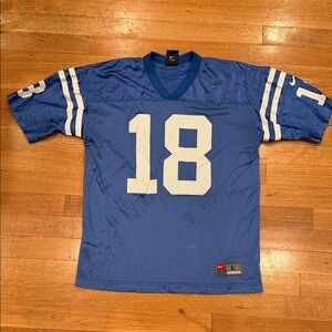 Peyton Manning #18 Indianapolis Colts Blue Jersey size men’s large